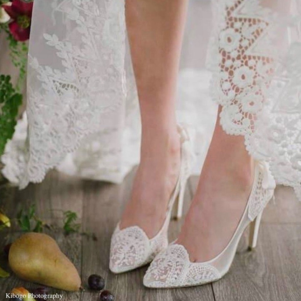New Bella Belle Giselle Heels with Ribbon Tie